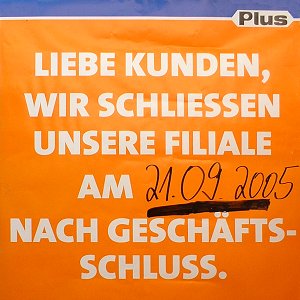 PLUS-Plakat