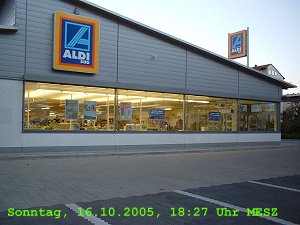 Leuchtender ALDI