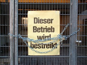 bestreiktes AEG-Werk in Nürnberg bestreiktes AEG-Werk in Nürnberg