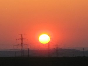 Sonnenuntergang bei Erfurt Sonnenuntergang bei Erfurt