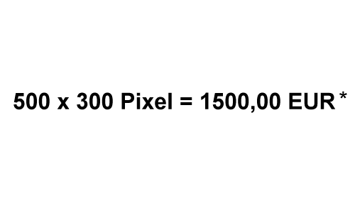 Werbefläche 500 x 300 Pixel