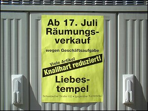 Werbeplakat