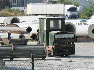 Feldbahn im Einsatz bei der Firma Pfleiderer in Neumarkt (Oberpfalz)