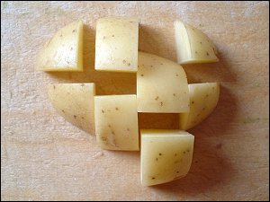 Kartoffel für Gemüsesuppe Kartoffel für Gemüsesuppe