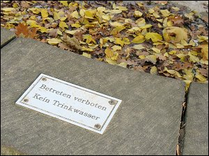 Fontänen-Becken im Fürther Stadtpark