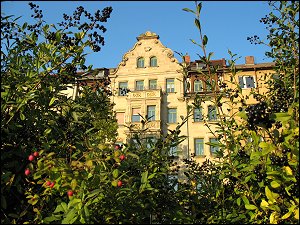prächtige Hausfassade jenseits der Gebhardtstraße