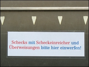 Bankbriefkasten in Neumarkt (Oberpf.)