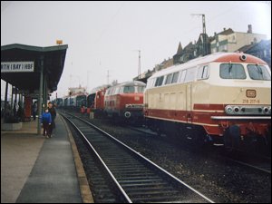 Lokparade 1985 in Fürth (Bay) Hbf