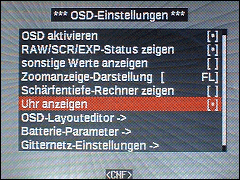 OSD-Einstellungen