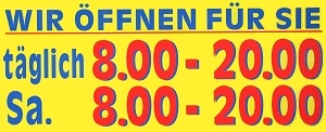 Öffnungszeiten E-Center