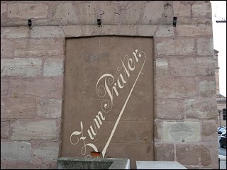 rekonstruierte Werbung am Haus Königstraße 115