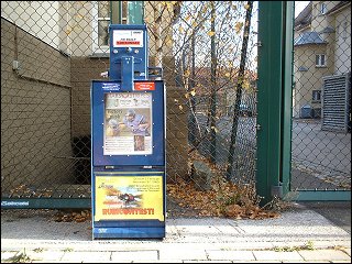Der 'Stars and Stripes'-Verkaufsautomat anno 2005