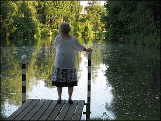 ein paar hundert Meter flußaufwärts an der Rednitz