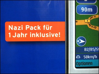 Werbeplakat im Nürnberger Hauptbahnhof