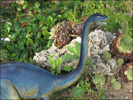 ein farbenfroher Brontosaurus ein farbenfroher Brontosaurus