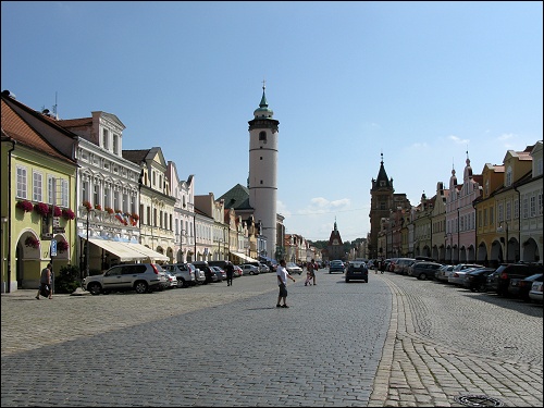 Der Marktplatz von Domažlice