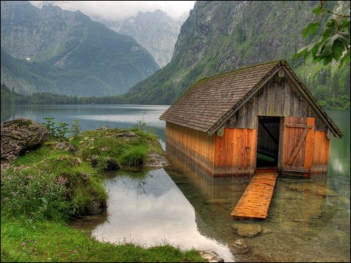 Bootshütte am Obersee