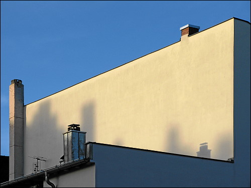 Fürther Hinterhofhauslandschaft mit Schornsteinen