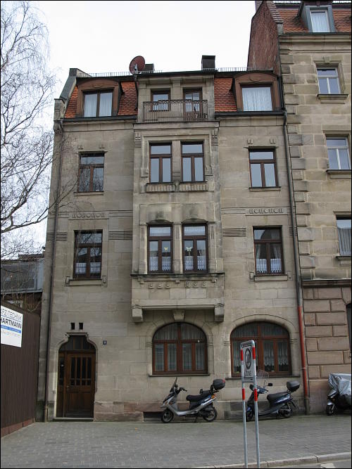 Das Jugendstilhaus in der Fürther Theaterstraße Nr. 3