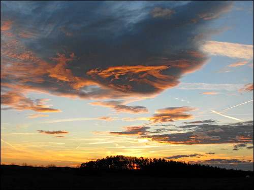 Abendhimmel unweit von Kirchröttenbach