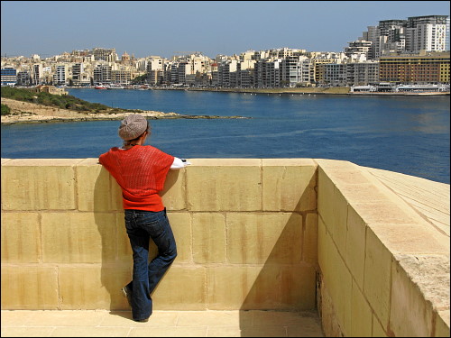 Blick von Valletta nach Sliema