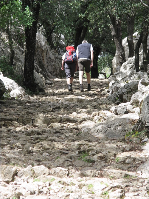 bergiger Wanderweg beim Santuari de Lluc