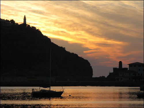 Sonnenuntergang in Port de Sóller