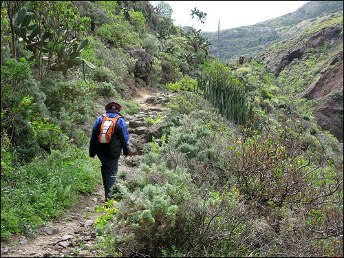 Auf dem Weg zum Roque Bermejo