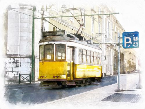 Lissabons schöne Straßenbahnen