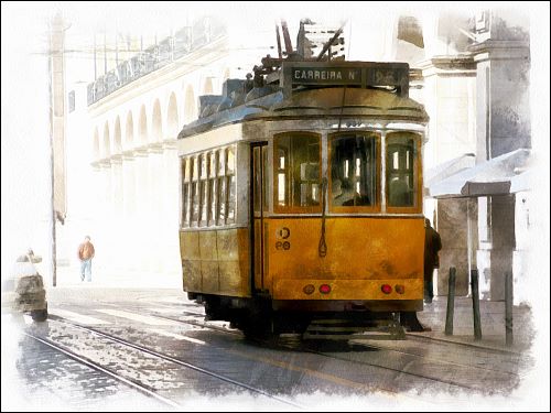 Lissabons schöne Straßenbahnen