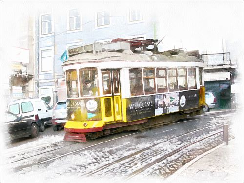 Lissabons schöne Straßenbahnen