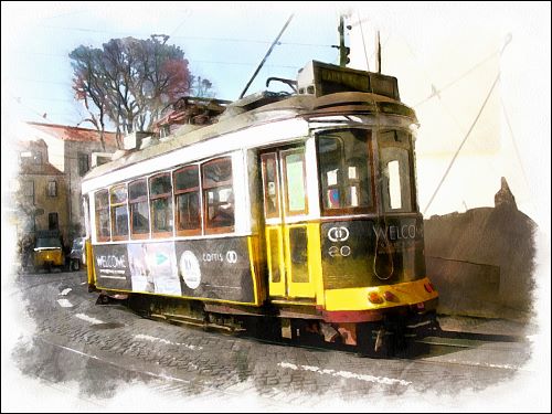 Lissabons schöne Straßenbahnen