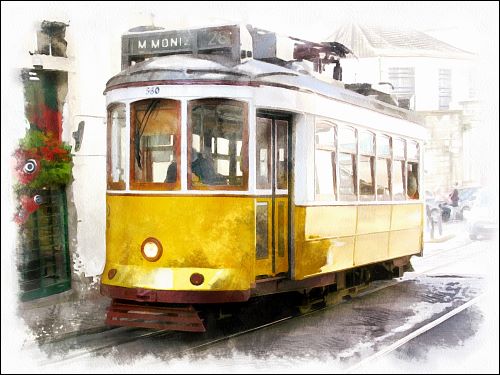 Lissabons schöne Straßenbahnen