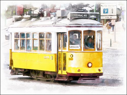 Lissabons schöne Straßenbahnen