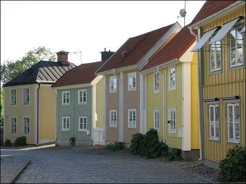 Holzhäuser in Söderköping