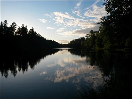 Abendstimmung am »Haussee« von Grytgöl