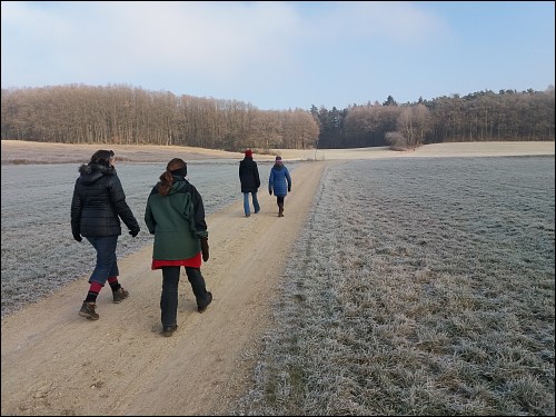 Die erste Runde in 2017, gedreht mit Freundinnen um Kirchröttenbach herum