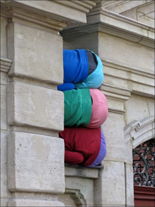 Kunstaktion »bodies in urban spaces«