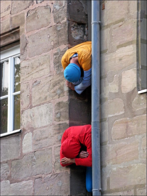 Kunstaktion »bodies in urban spaces«