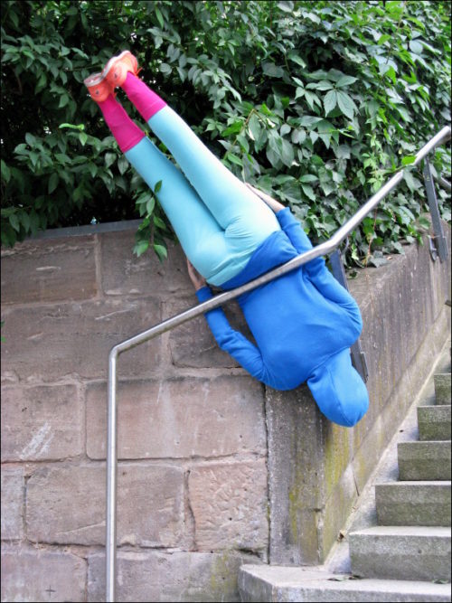 Kunstaktion »bodies in urban spaces«