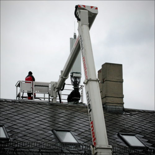 Nachmittägliche Strippenzieherei im Nieselregen