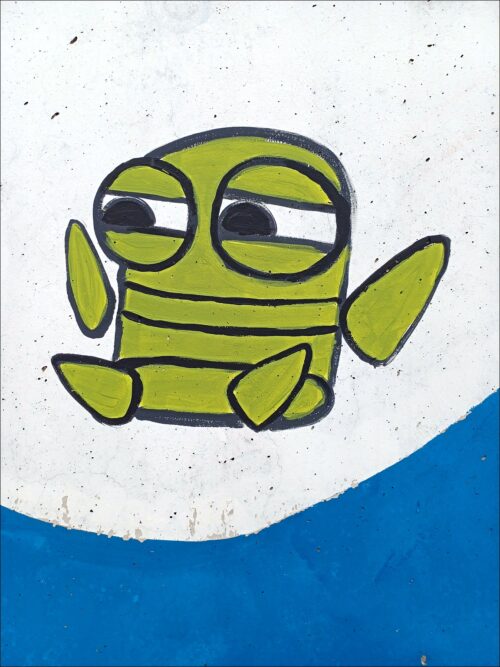Graffiti-Kunst in der Bahn-Unterführung Eggolsheim Graffiti-Kunst in der Bahn-Unterführung Eggolsheim