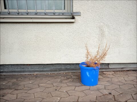 Alles im Eimer: Situation an einem Fürther Parkhaus